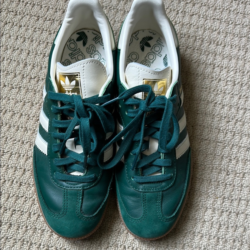 Adidas Teal Sneakers with White Accents